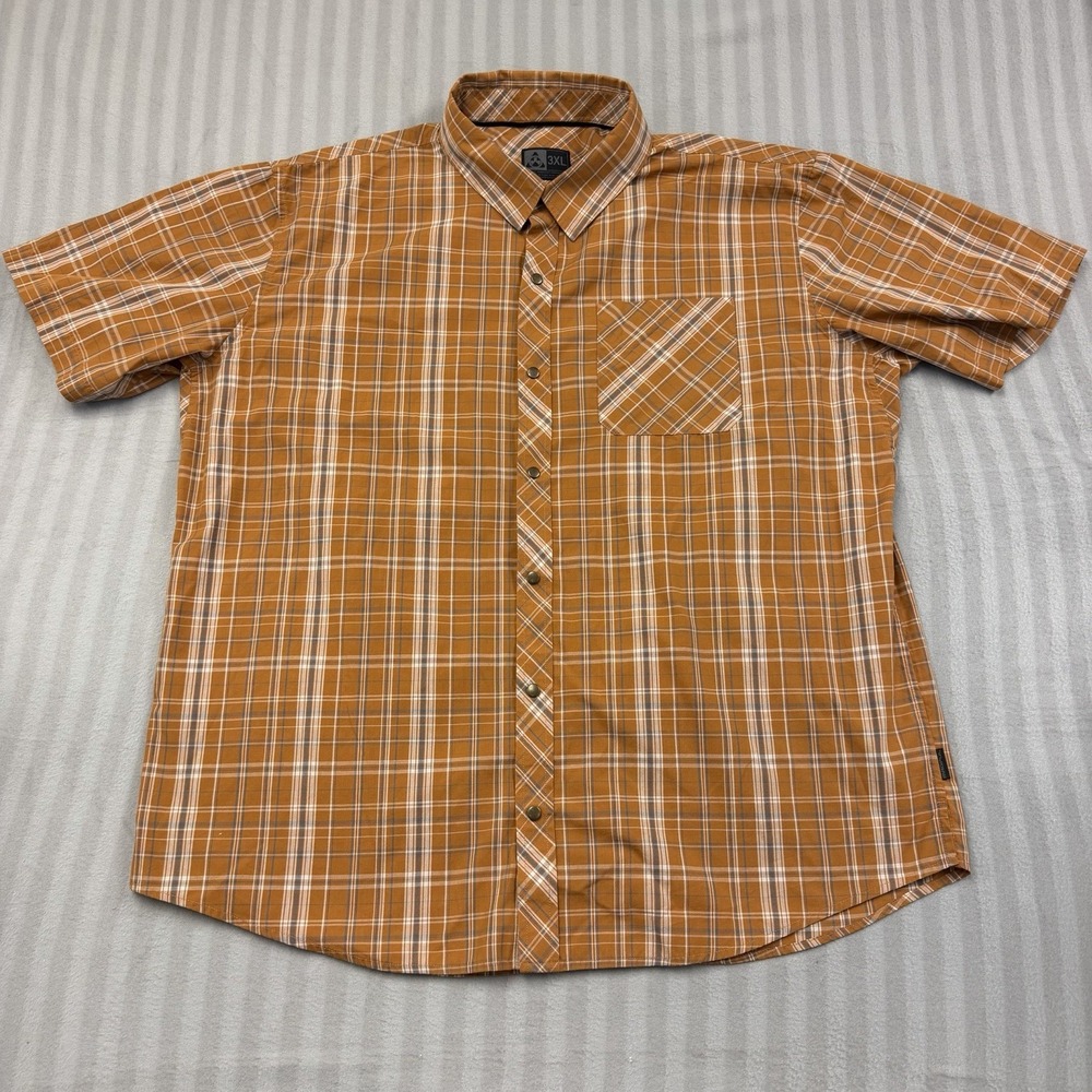 Magpul Industries Tactical Short Sleeve Shirt Mens Size 3XL Snap Down Plaid
